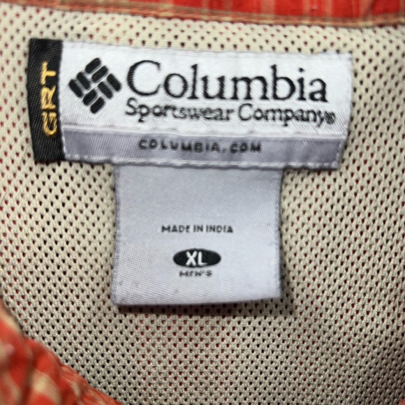 Columbia Shirt Mens Extra Large Multicolor Short Sleeve Vented Cotton Blend - Picture 3 of 15